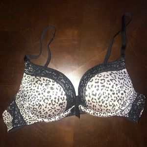 Aerie Leopard Pushup Bra 34A